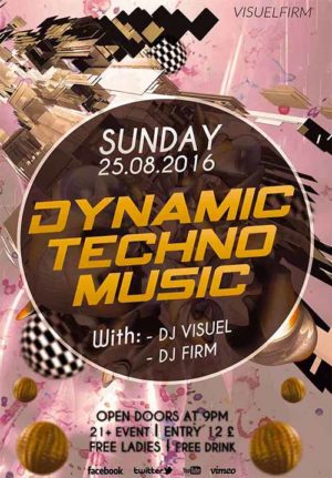 Dynamic Techno Flyer