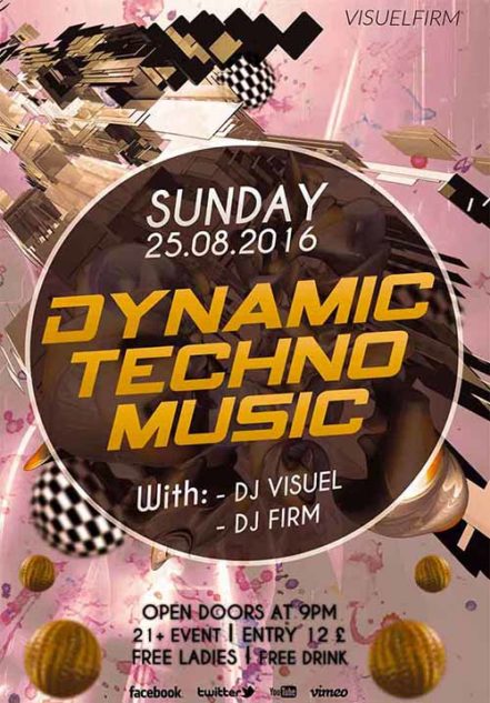 Dynamic Techno Flyer