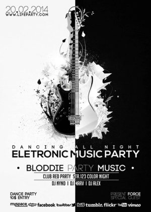 Electronic Music Party Flyer