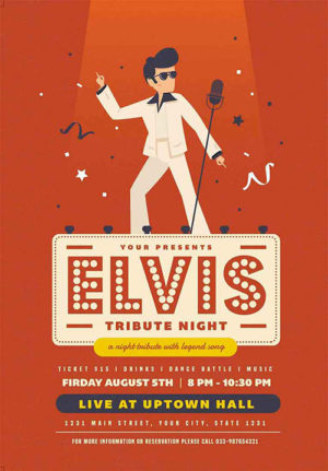 Elvis Night Flyer