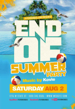 End of Summer Flyer Template V1