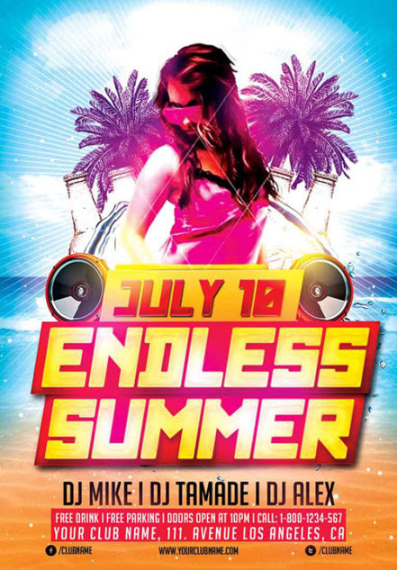 Endless Summer Party Flyer