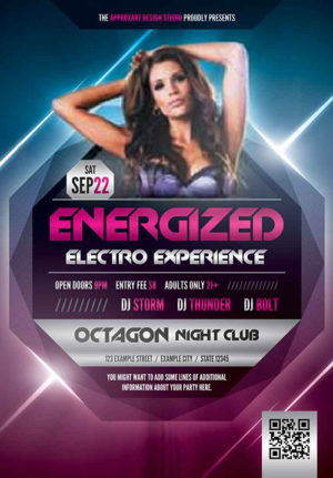 Energized Electro Party Flyer