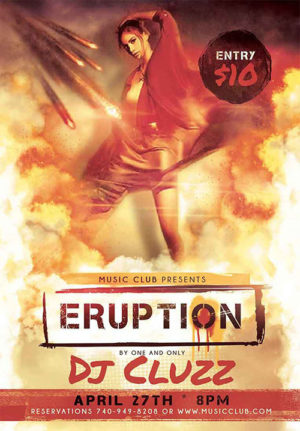 Eruption Party Flyer