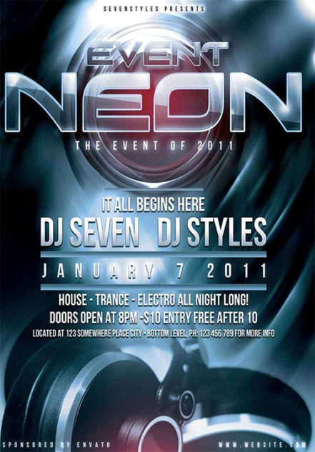 Event Neon Flyer