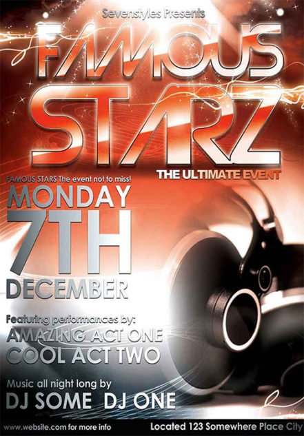 Famous Starz Flyer