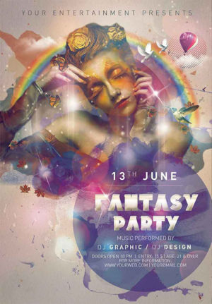 Fantasy Party Flyer