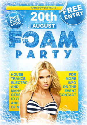 Foam Party Flyer 1