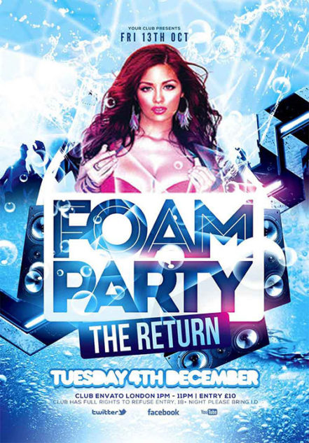 Foam Party Flyer 2