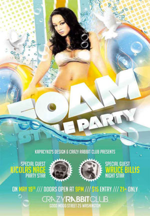 Foam Party Flyer 3