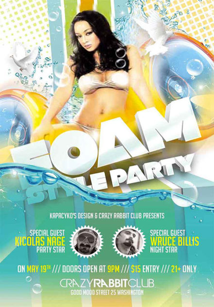 Foam Party Flyer 3