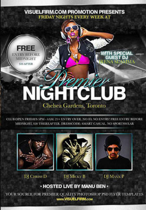 Free Nightclub Flyer