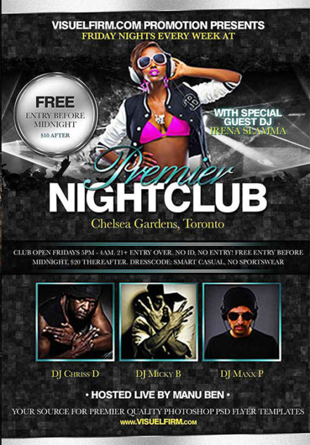 Free Nightclub Flyer
