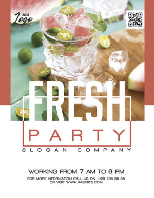 Fresh Party Food Flyer