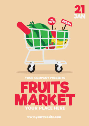 Fruits Market Flyer