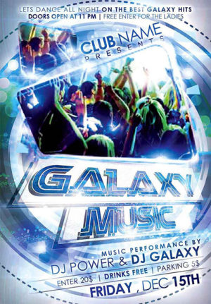 Galaxy Music Flyer