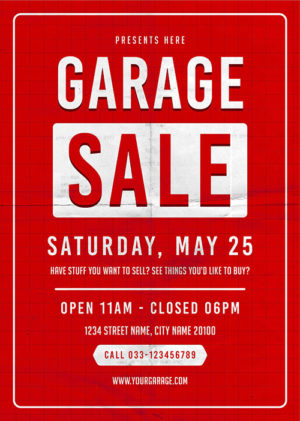 Garage Sale Flyer 7