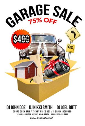 Garage Sale Flyer B10