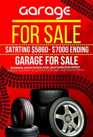 Garage Sale Flyer B5