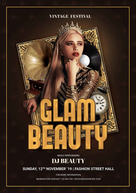 Glam Beauty Flyer Promo H27