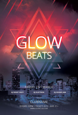 Glow Beats Flyer