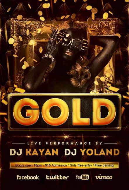 Gold Flyer Poster
