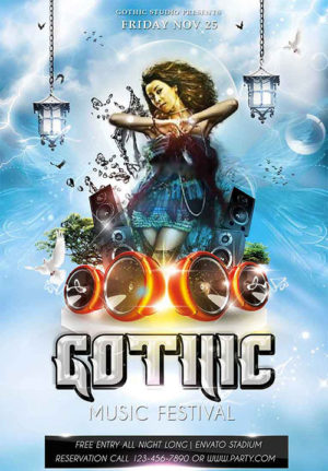 Gothic Music Flyer