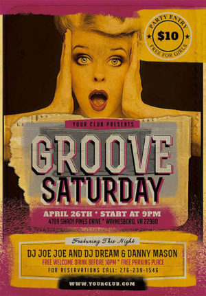 Groove Vintage Flyer
