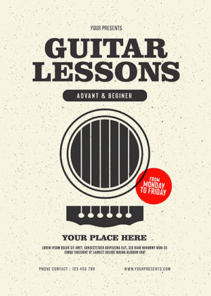 Guitar Lessons Flyer