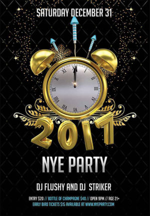 Happy 2017 NYE Party Flyer