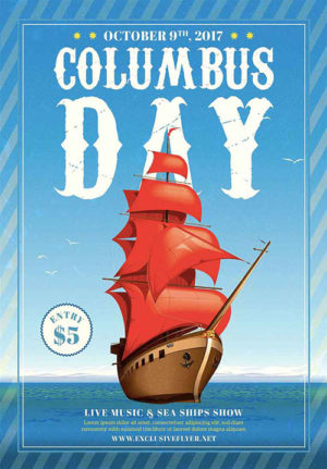 Happy Columbus Day Celebration