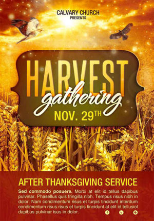 Harvest Gathering Flyer