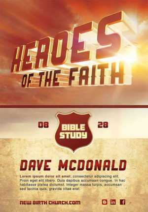 Heroes Of The Faith Flyer