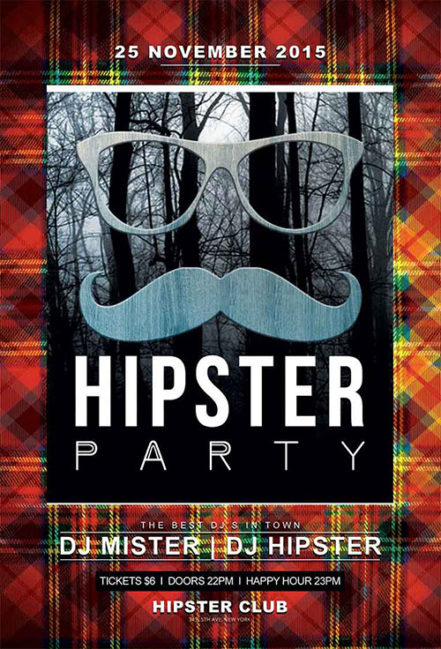 Hipster Party Flyer