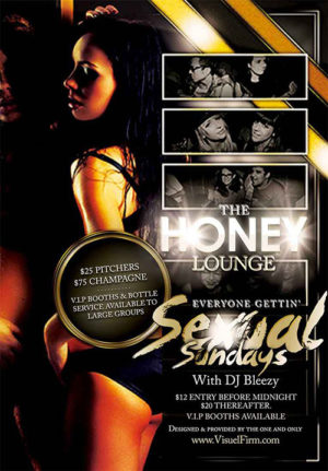 Honey Lounge Flyer