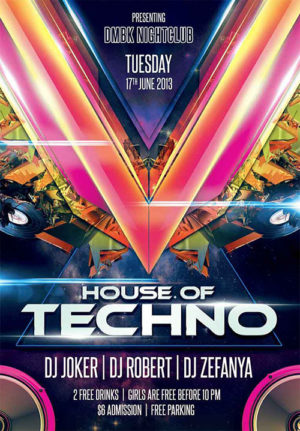 House Of Techno Flyer