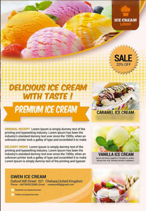 Ice Cream Flyer 1