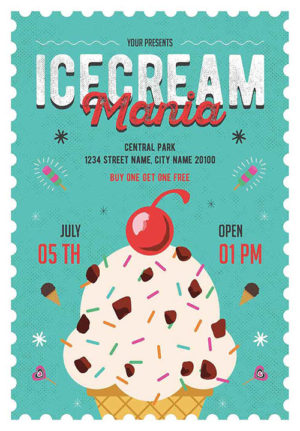 Ice Cream Flyer 2