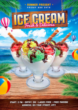 Ice Cream Flyer 3