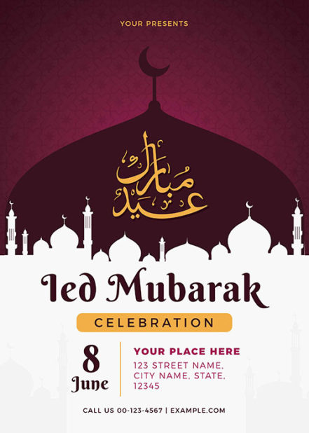 Ied Mubarak Celebration Flyer 1