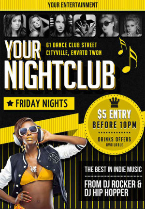 Indie Club Flyer