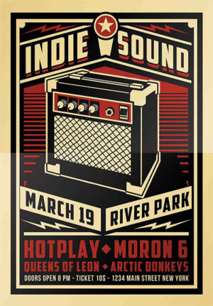 Indie Sound Flyer Poster