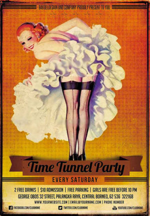 Indie Time Tunnel Flyer