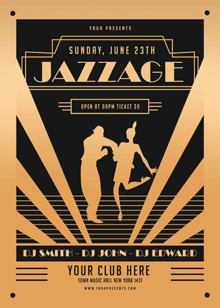 Jazz Age Party Flyer