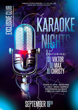 Karaoke Nights Flyer 1