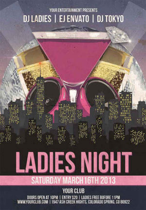 Ladies Night Club Flyer 3