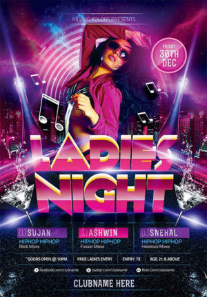 Ladies Night Club Flyer 4