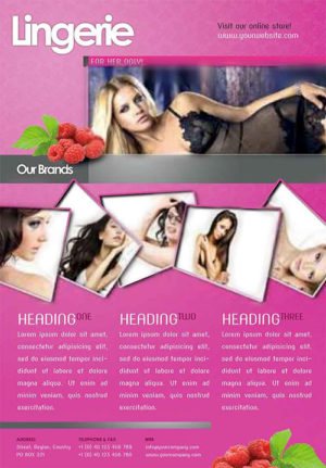 Lingerie Store Corporate Flyer