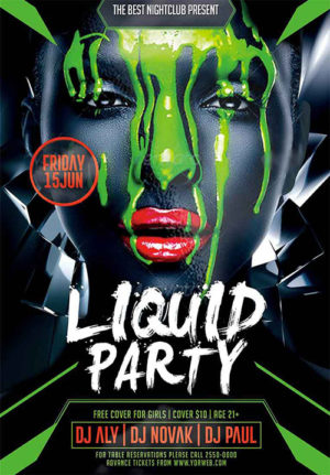 Liquid Party Flyer