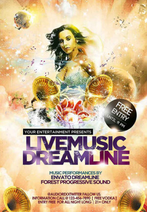 Live Music Dreamline Flyer